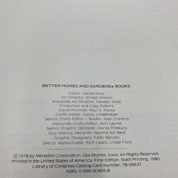 Better Homes and Gardens Rug Making by Better Homes and Gardens Editors (1978 HC - Picture 6 of 13